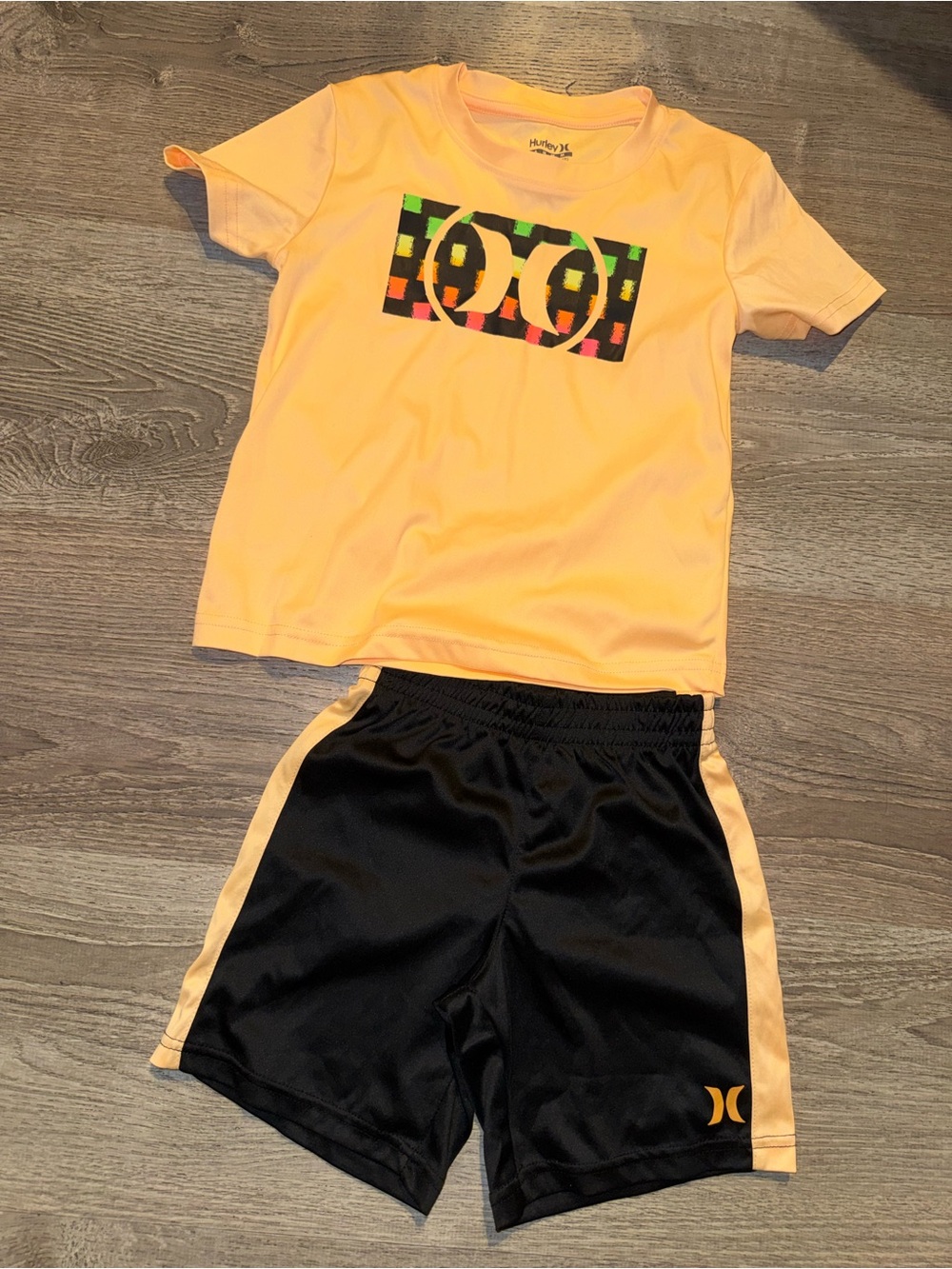 ‼️SALE‼️ Hurley kids Graphic Tee with Black Shorts set